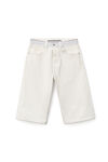 alexander wang 天然牛仔布徽标装饰沙滩短裤 vintage white