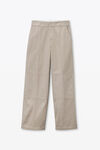 Alexander Wang khaki pantalon esprit workwear orné de strass thermocollés