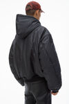Alexander Wang black padded bomber jacket