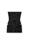 Alexander Wang black tacked bandage tube dress