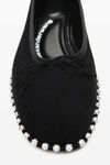 Alexander Wang black black suede lina flat