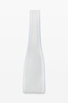alexander wang ryan small bag in sheer rib knit white