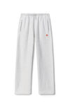 alexander wang apple puff sweatpant in classic terry light heather grey