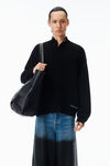 Alexander Wang black 高领亨利衫