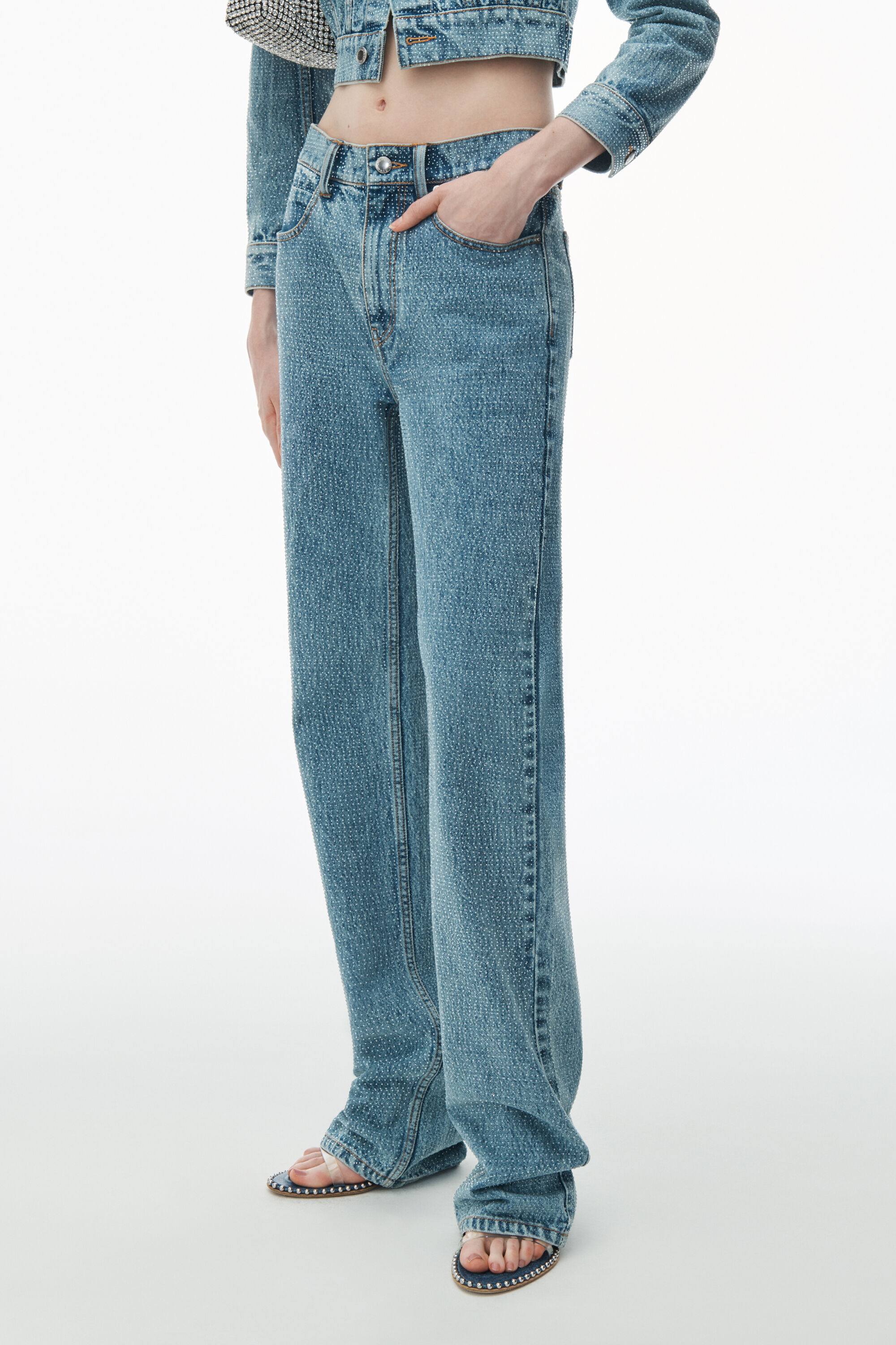 alexanderwang アレキサンダーワング デニム EZ - ミッドライズ