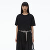 Alexander Wang black black cotton-jersey logo tee