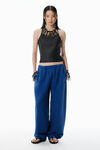 Alexander Wang washed scuba blue blue wide-leg sweatpants