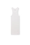 Alexander Wang white ウィメンズ リブコットン レーサータンクドレス