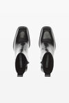Alexander Wang black throttle 95mm ankle boot in leather