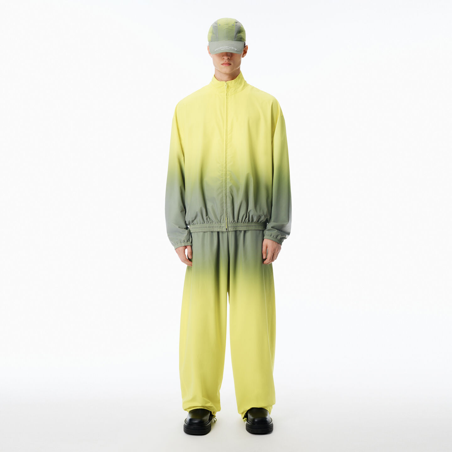 Alexander Wang Reflective Track Jacket In Yellow