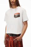 alexander wang nouveau riche tee in compact jersey gunsmoke