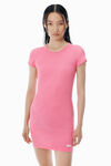 Alexander Wang lotus pink 粉色短袖家居迷你连衣裙