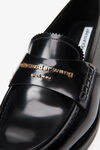 Alexander Wang black carter loafer mit logo aus leder