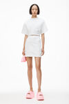 alexander wang 日式平纹针织塑形半裙 white