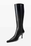 Alexander Wang black vivica 85 皮革及膝靴