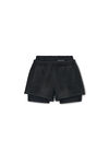 Alexander Wang washed black pre-styled short with boxer brief