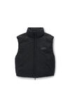 Alexander Wang black 徽标贴饰填充背心