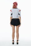 Alexander Wang white/red 图案徽标上衣