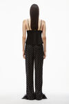 alexander wang hotfix pajama pant in silk charmeuse black