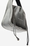Alexander Wang asphalt/black ryan small bag in ribbed knit