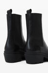 alexander wang terrain 裂纹漆皮机车靴 black