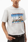 alexander wang ny skyline graphic tee in compact jersey light heather grey