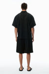 Alexander Wang black polo sportiva in mesh con logo