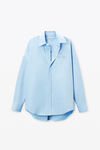 Alexander Wang oxford blue oversized organic cotton shirt