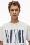 alexander wang ny 发泡图案密织平纹针织 t 恤 light heather grey