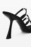 alexander wang nala 105 サテン ロゴサンダル black