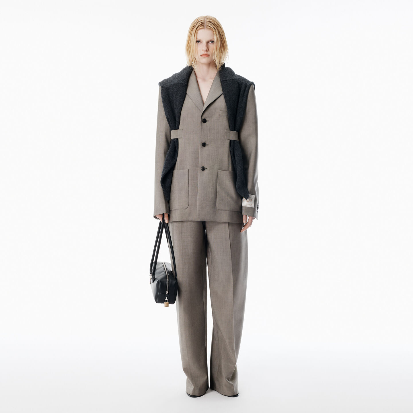 Alexander Wang Grey Wool Mohair Blazer