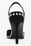 Alexander Wang black black suede tia slingback