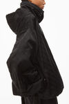 alexander wang 提花尼龙半拉链运动夹克 black