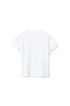 Alexander Wang white 发泡彩胶徽标装饰棉质平纹针织布 t 恤