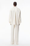 Alexander Wang ivory ivory silk slashed sleeve shirt