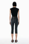 Alexander Wang black black merino wool nameplate top