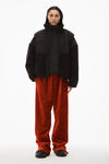 alexander wang クラッシュベロア トラックパンツ red