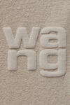 alexander wang puff logo tee in cotton jersey clay