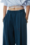 Alexander Wang vintage navy logo waistband pleated sweatpants