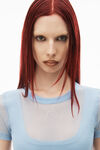 alexander wang 薄纱网眼短袖上衣 evening haze