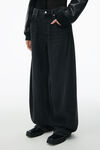 jean taille basse oversize