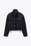 Alexander Wang grey aged デニム トラックジャケット