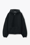 Alexander Wang black star zip up hoodie in dense fleece