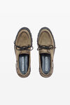 Alexander Wang natural beige carson bootsschuhe aus gewachstem wildleder