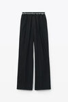 PULL-ON PLEATED PANT WITH LOGO ELASTIC