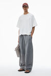 Alexander Wang sidewalk track pant in primal lambskin leather