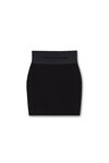 Alexander Wang black miniskirt with logo elastic