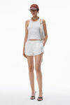 Alexander Wang white ナイロン マラソンショーツ