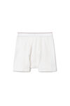 Alexander Wang white 罗纹平纹布平角内裤
