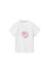 alexander wang suga baby 密织平纹针织紧身 t 恤 bright white
